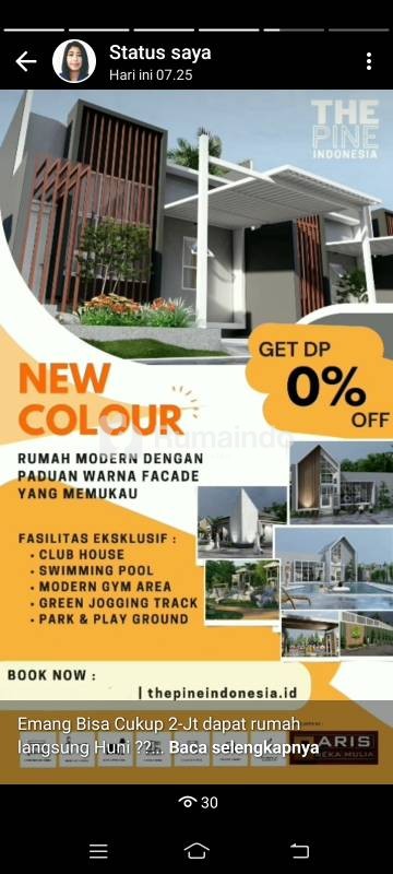 rumah dijual murah mewah modern the pine Indonesia di Parung Bogor lokasi strategis dekat tol dan stasiun