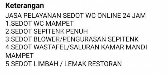 JASA SEDOT WC PALEMBANG