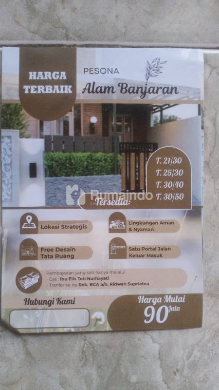 Dijual Rumah di Pesona Alam Banjaran
