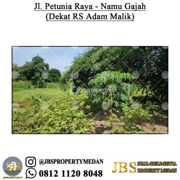 Dijual Tanah Kosong Jl. Petunia Raya - Namu Gajah (Dekat RS Adam Malik)