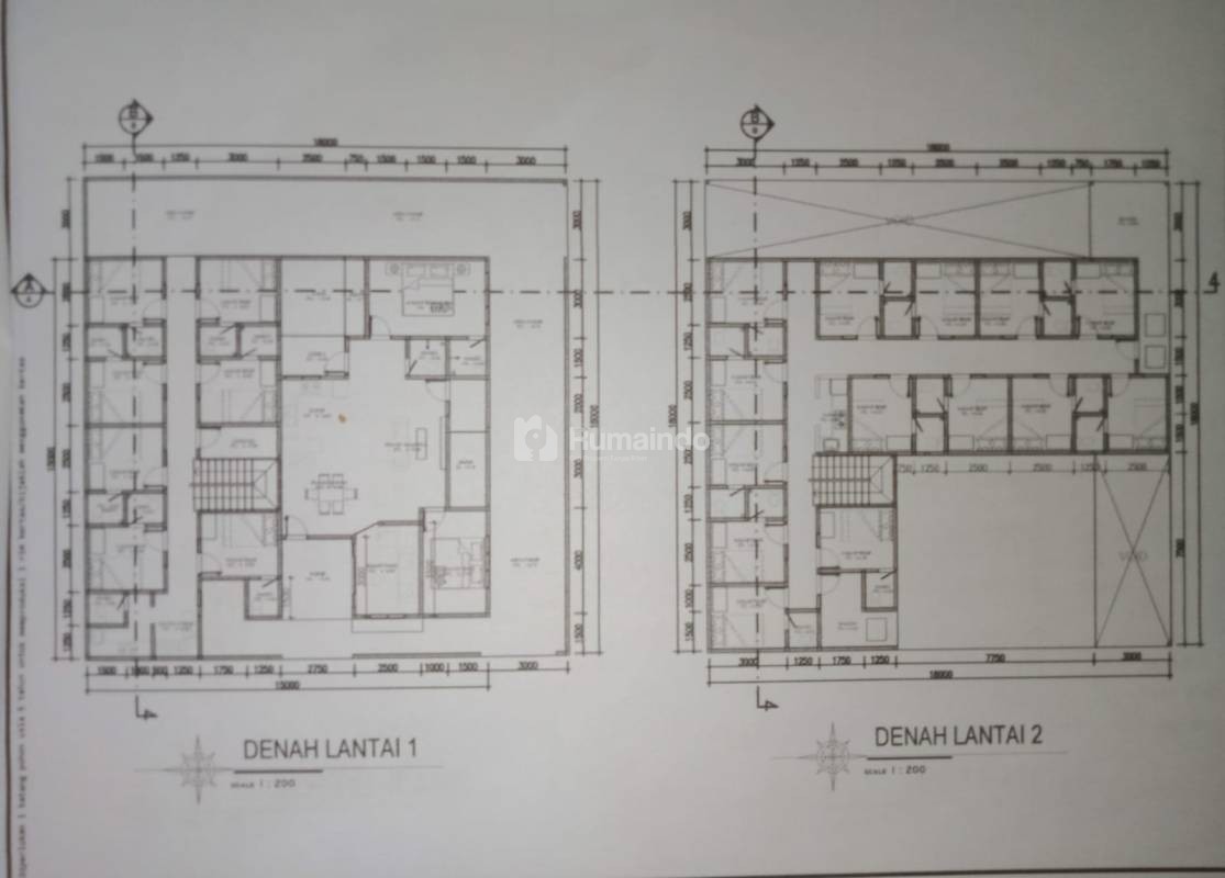 Di JUAL TANAH+ BANGUNAN baru 15%. (ada bangunan konsep Kost2'an 21kamar+rumah tinggal, tp GAGAL terbangun,  Bangunan baru sekitar 15%).