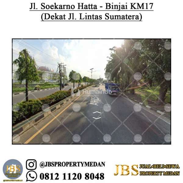 Dijual Tanah Kosong di Jalan Soekarno Hatta - Binjai KM17