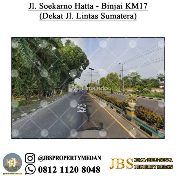 Dijual Tanah Kosong di Jalan Soekarno Hatta - Binjai KM17