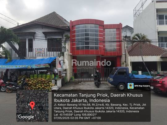 Ruko di Jalan Kebon Bawang VIII, Tanjung Priok, Jakarta Utara, Via Lelang