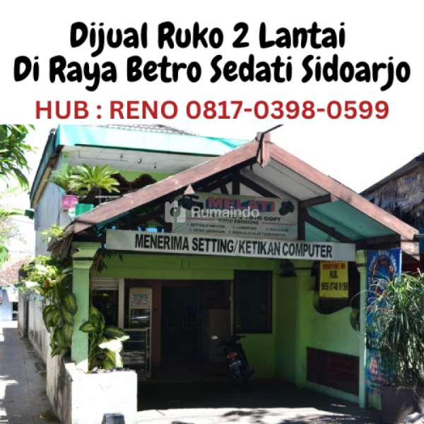 Dijual Ruko 2 Lantai Di Raya Betro Sedati Sidoarjo