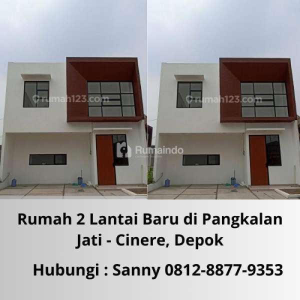 Rumah 2 Lantai Baru di Pangkalan Jati - Cinere, Depok