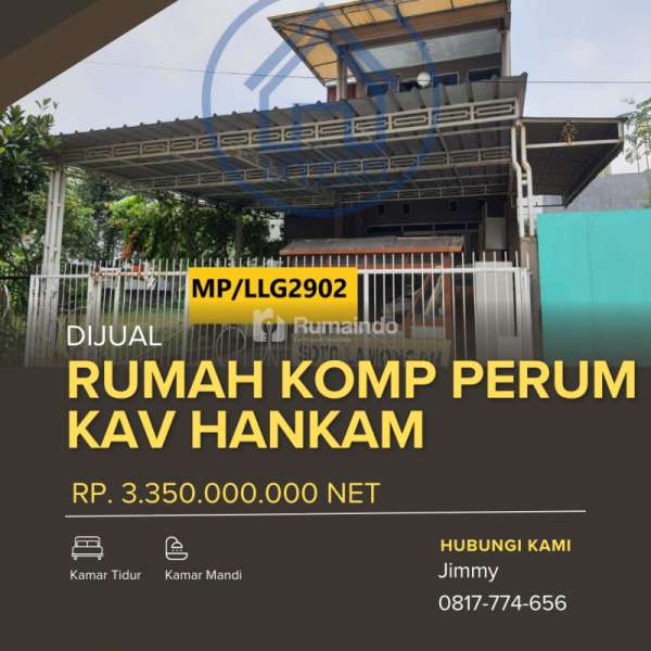Dijual Rumah di Komp. Perum. Kav. Hankam