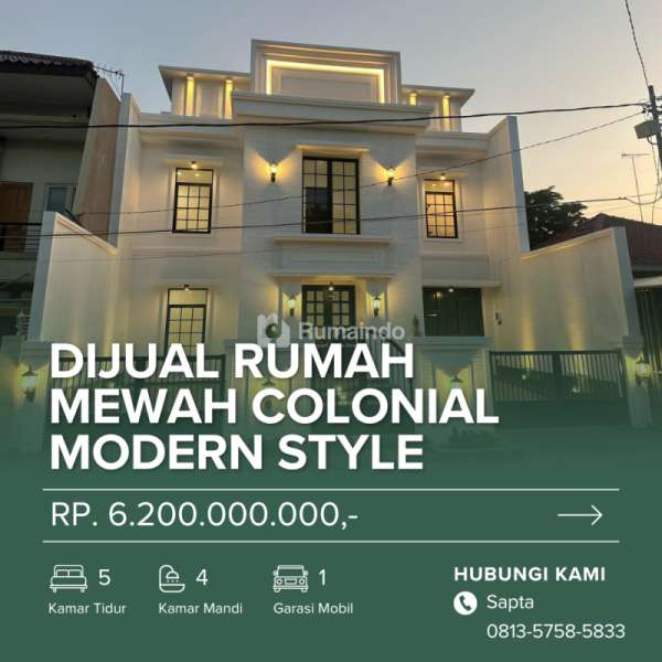 Dijual Rumah Mewah Colonial Modern STYLE  Surabaya