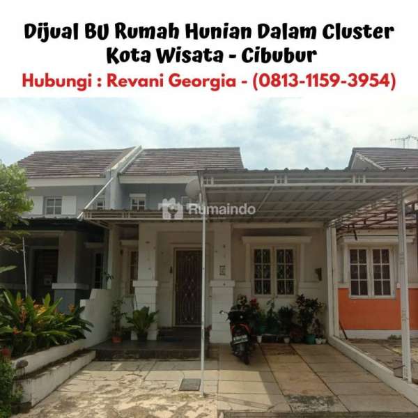 Dijual BU Rumah Hunian Dalam Cluster di Kota Wisata - Cibubur