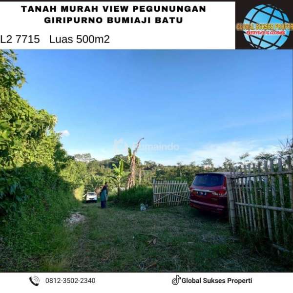 Tanah Luas Murah Akses Lebar Mudah Lokasi di Kota Batu