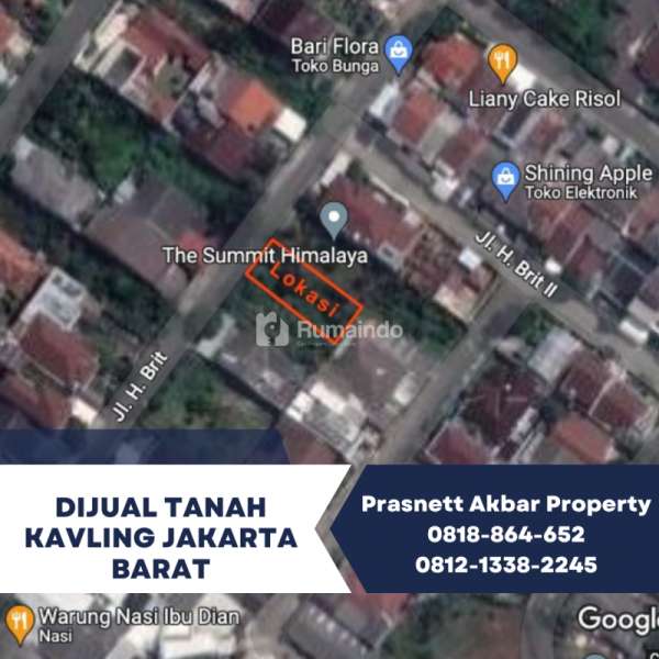 Dijual Tanah Kavling Jakarta Barat