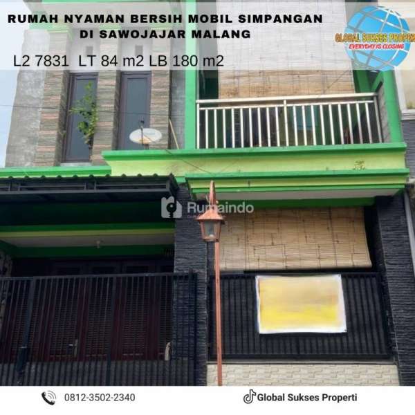 RUMAH BAGUS 2 LANTAI HARGA BAGUS DI SAWOJAJAR 2 MALANG.