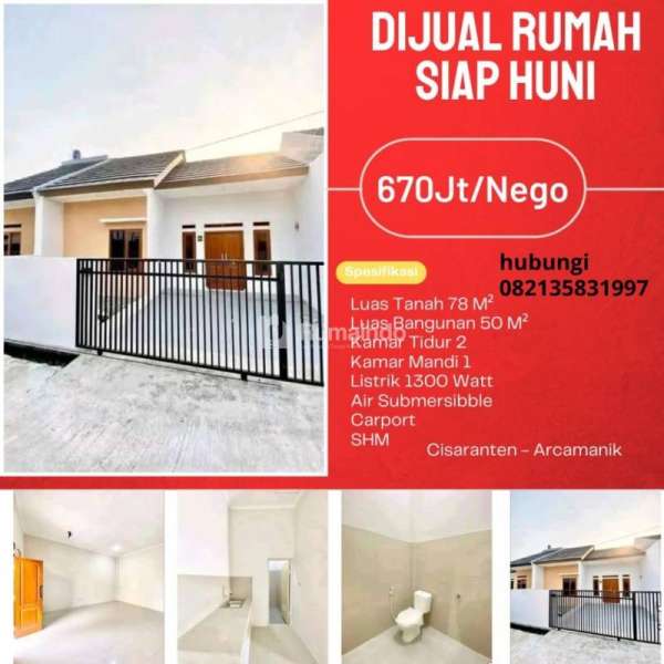 HOT DEAL!!!  DIJUAL CEPAT RUMAH BARU SIAP  CISARANTEN-ARCAMANIK KOTA BANDUNG.