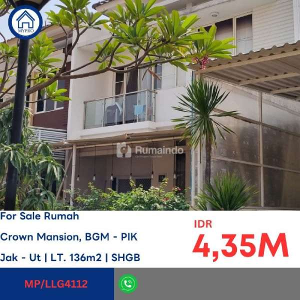 Dijual Rumah TERMURAH Crown golf PIK pantai indah kapuk jakarta utara