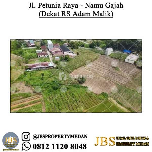 Dijual Tanah Kosong Jl. Petunia Raya - Namu Gajah (Dekat RS Adam Malik)