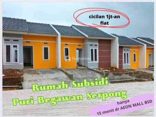 promo DP 15 juta rumah subsidi dekat stasiun Cisauk cicilan flat sampai lunas