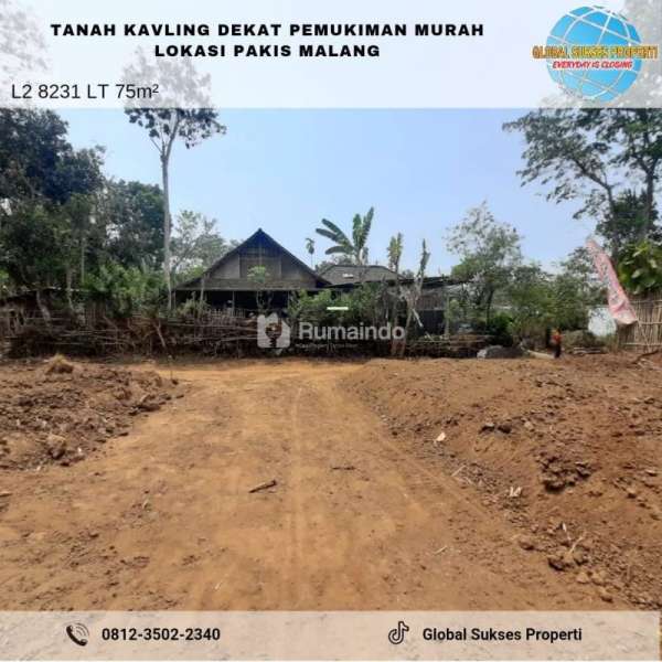 Tanah kavling siap bangun hanya 50 jutaan di pakis Malang