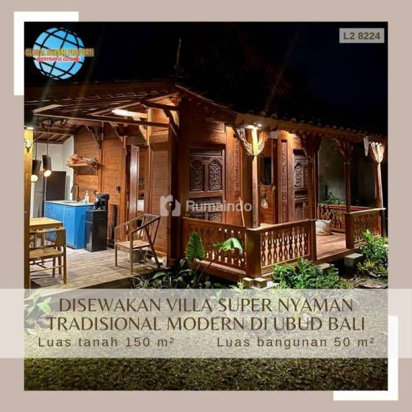 Villa Tradisional Modern Nyaman Murah Strategis di Ubud Bali
