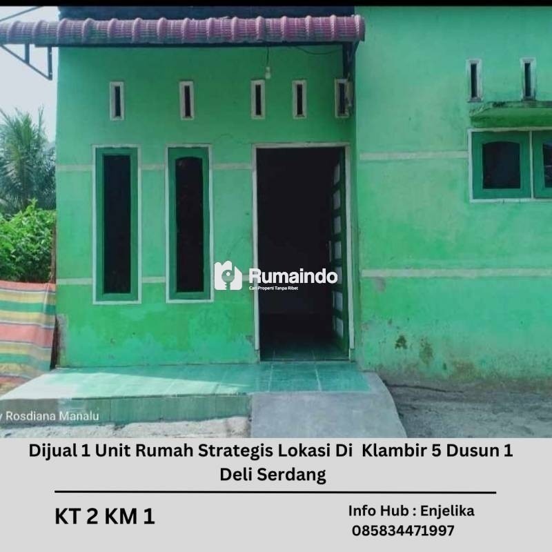 Dijual Rumah Strategis Di Klambir 5 Dusun 1 Deli Serdang