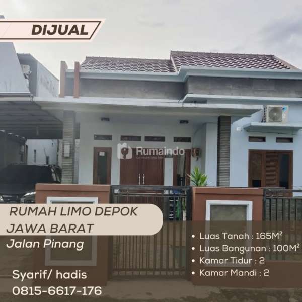 Di jual RUMAH di Limo  Depok, Jalan Pinang