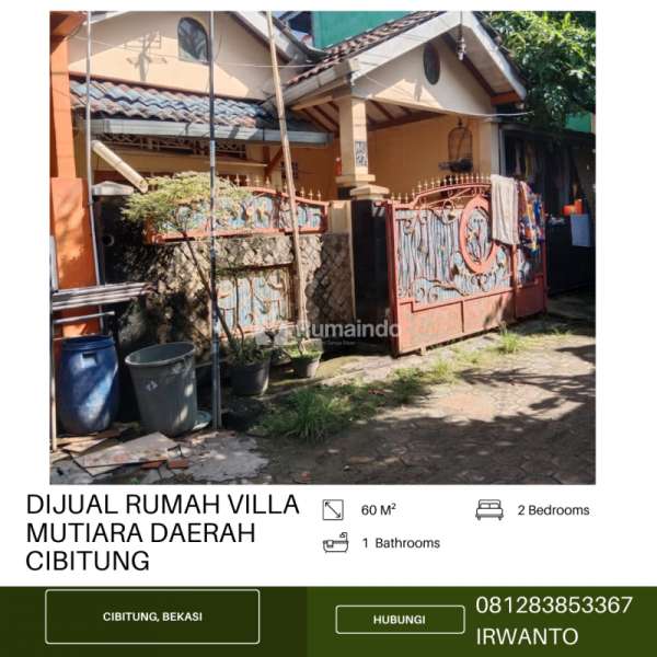 DIJUAL RUMAH VILLA MUTIARA DAERAH CIBITUNG