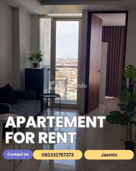 Disewakan apartemen full furnish The Linden di Marvell City 1BR+ unit 15.11 di tengah kota Surabaya.