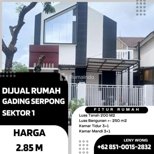Di Jual Rumah di Gading Serpong Sektor 1