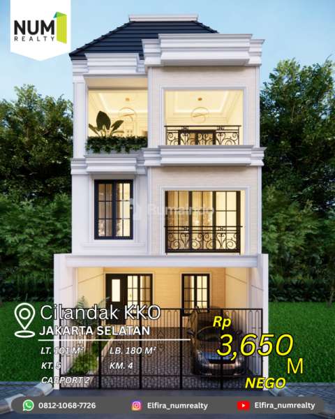 Dijual Rumah Classic Modern Dekat Transmart Cilandak KKO Jakarta Selatan