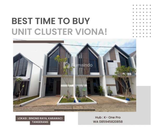 BEST TIME TO BUY  Yuk Kita Liat Show Unit Cluster Viona!