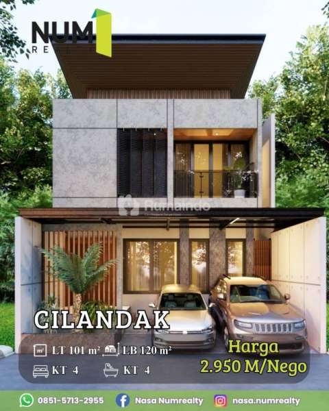 Dijual Rumah Modern Minimalis Dekat Transmart Cilandak KKO Jakarta Selatan