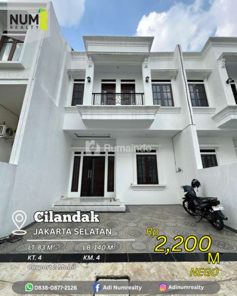 Dijual Murah Rumah Cluster di Margasatwa Cilandak Jakarta Selatan
