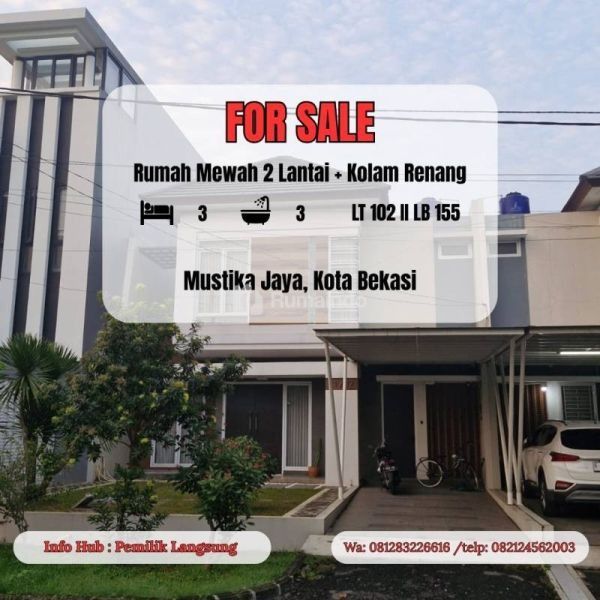Dijual Rumah Mewah 2 Lantai + Kolam Renang Promo Harga Spesial Akhir Tahun